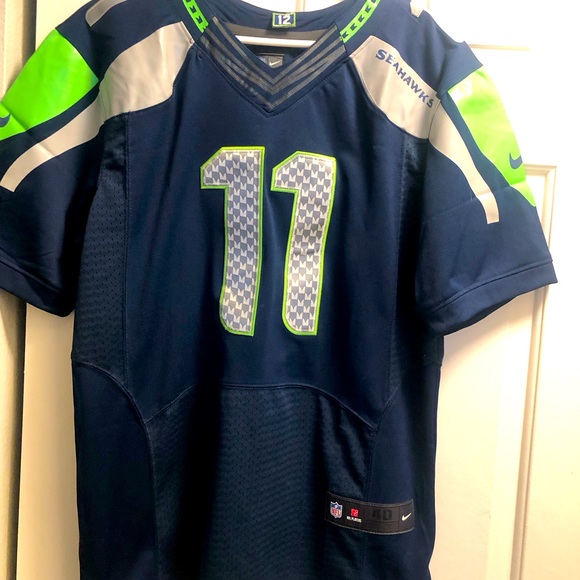 Nike On Field Seattle Seahawks #11 Harvin Men’s Navy Blue Jersey Size 40/Sm - Picture 1 of 10